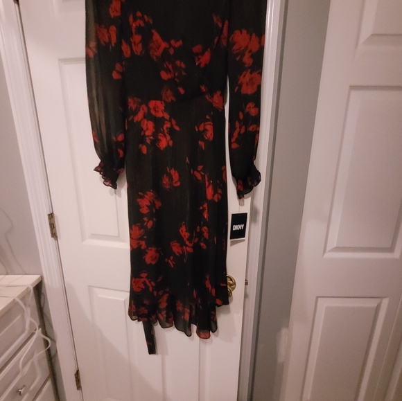Red and Black DKNY Dress - Picture 4 of 5
